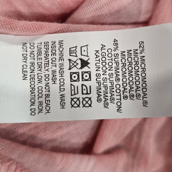 Lucky Brand Mojave Medium Women Tank Top Tie Dye Washed Print Sunset Desert Road - Picture 7 of 7